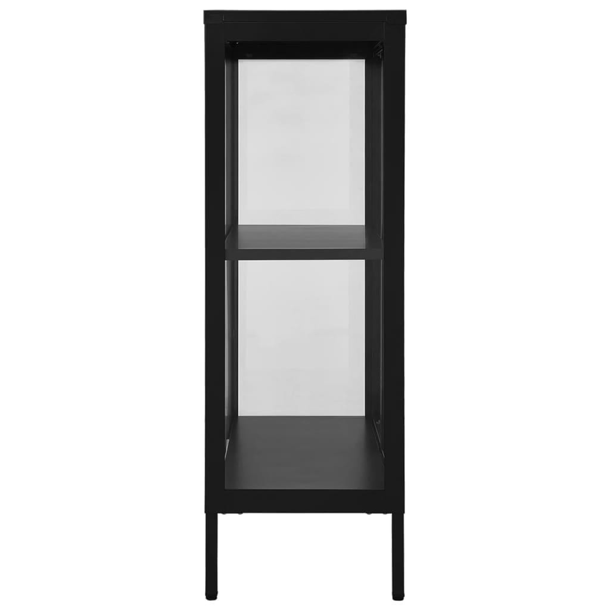 Voir la diapositive 4 : VIDAXL Buffet Noir 75x35x105 cm Acier et verre
