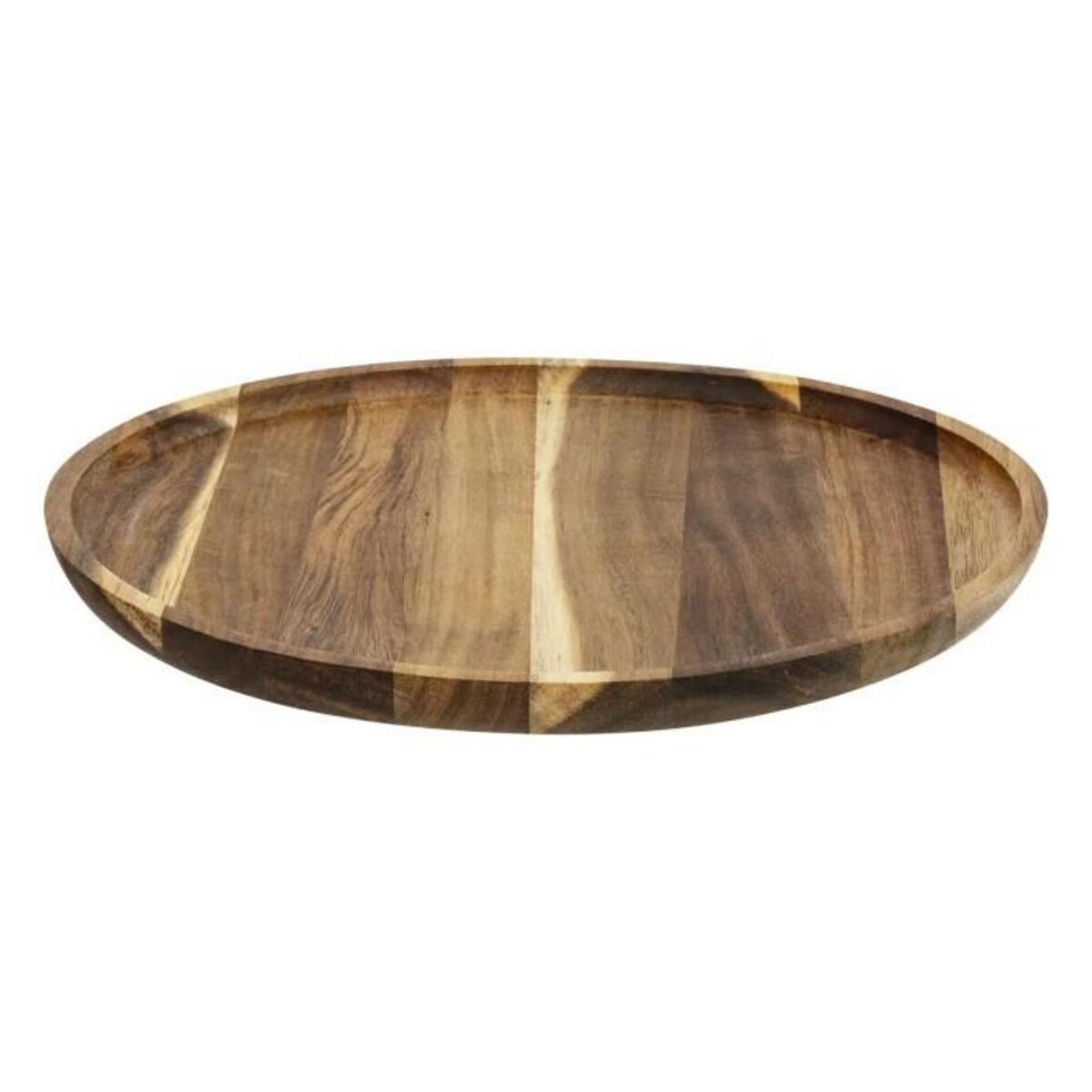 SECRET DE GOURMET Assiette de Présentation  Acacia  30cm Marron