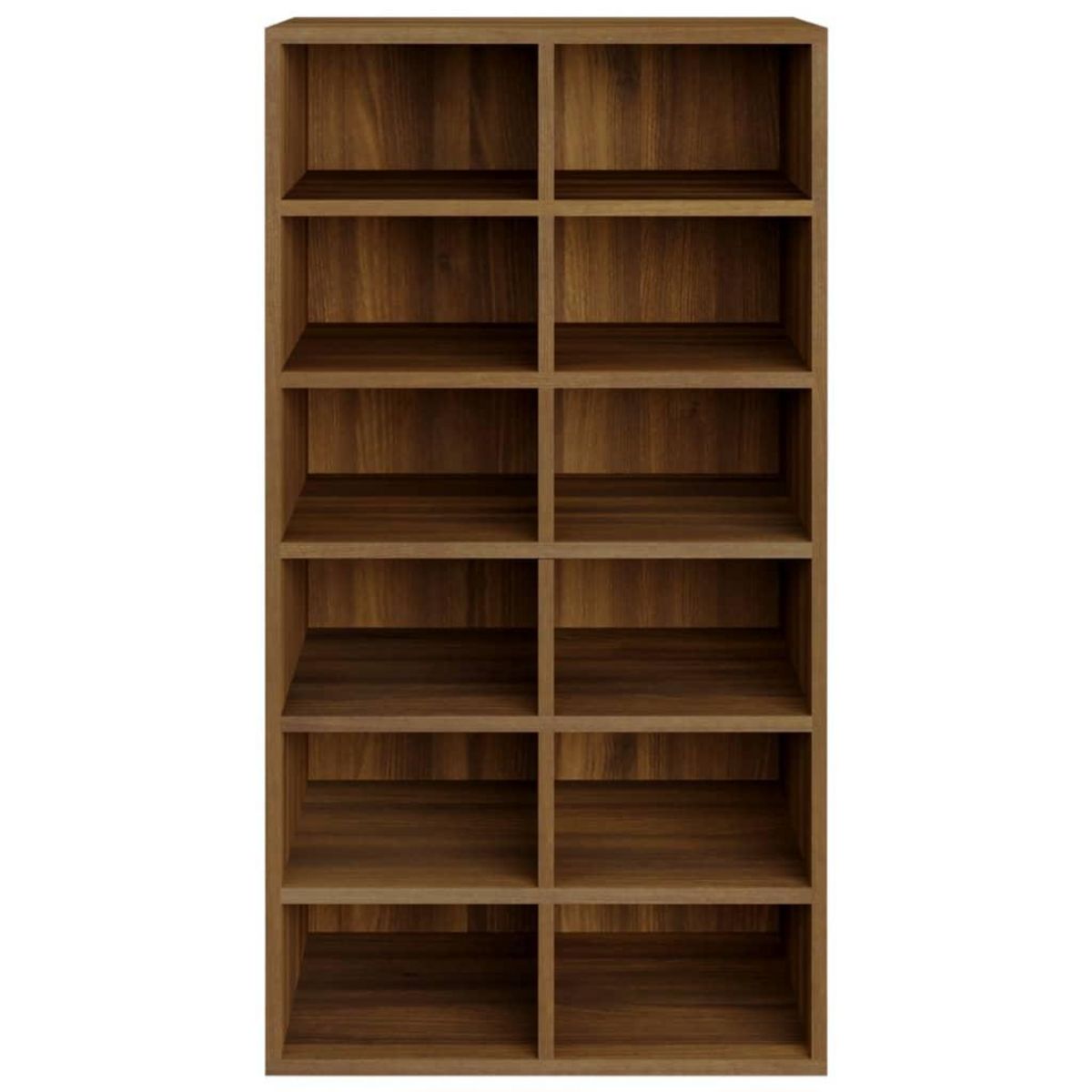 VIDAXL Etagere a chaussures Chene marron 54x34x100,5cm Bois ingenierie