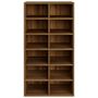 Voir la diapositive 4 : VIDAXL Etagere a chaussures Chene marron 54x34x100,5cm Bois ingenierie