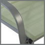 Voir la diapositive 5 : GARDENSTAR Fauteuil de jardin empilable - Acier/textilène - Vert iceberg
