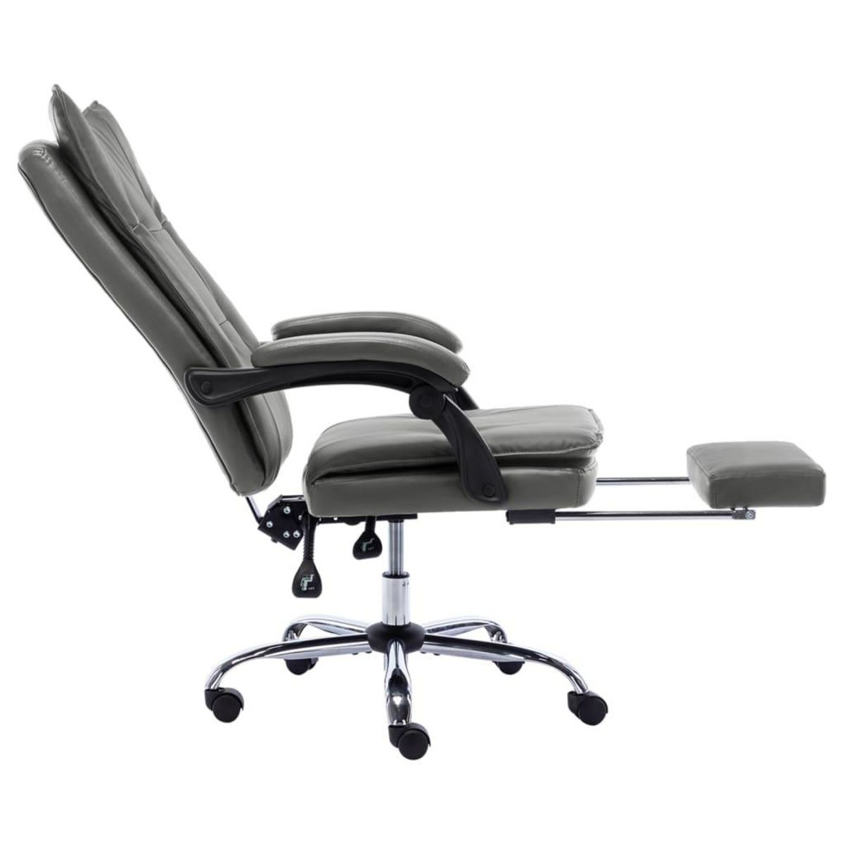 VIDAXL Chaise de bureau Anthracite Similicuir