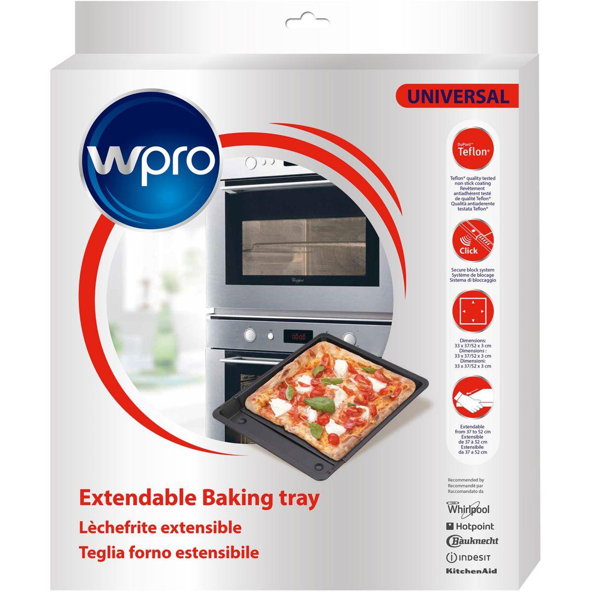 Voir la diapositive 4 : WPRO Lèchefrite ubt521 lèche frite extensible