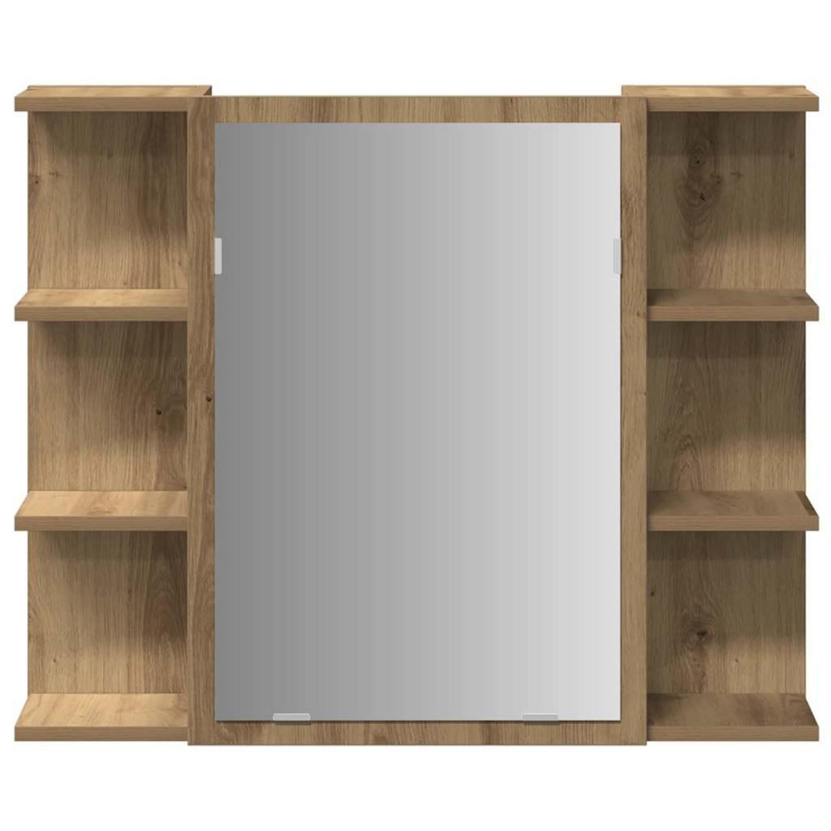 VIDAXL Armoire a miroir de salle de bain chene artisanal 80x20,5x64 cm