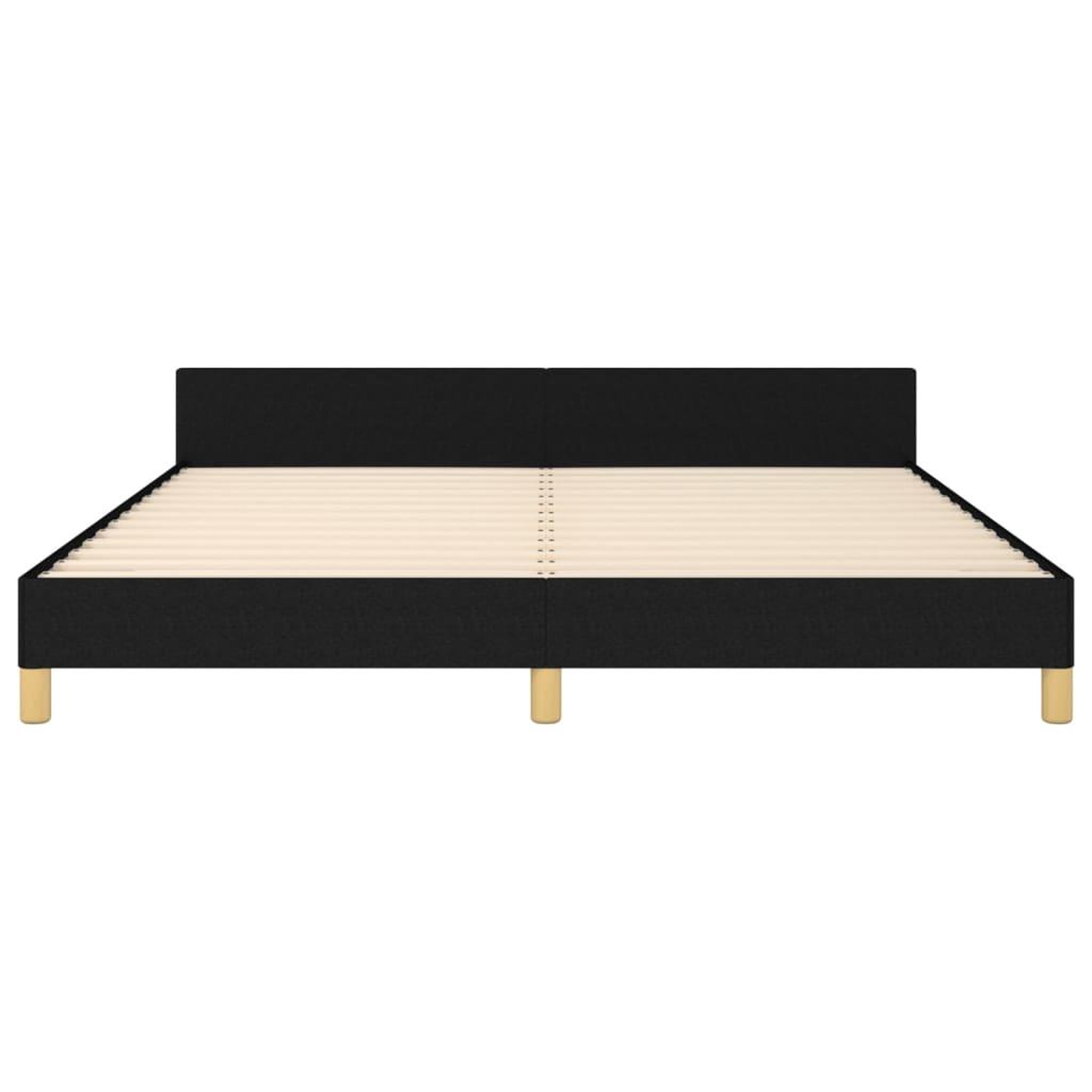 Voir la diapositive 5 : VIDAXL Cadre de lit sans matelas noir 160x200 cm tissu