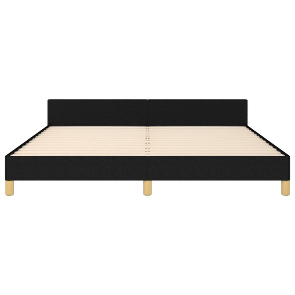 VIDAXL Cadre de lit sans matelas noir 160x200 cm tissu