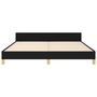Voir la diapositive 5 : VIDAXL Cadre de lit sans matelas noir 160x200 cm tissu