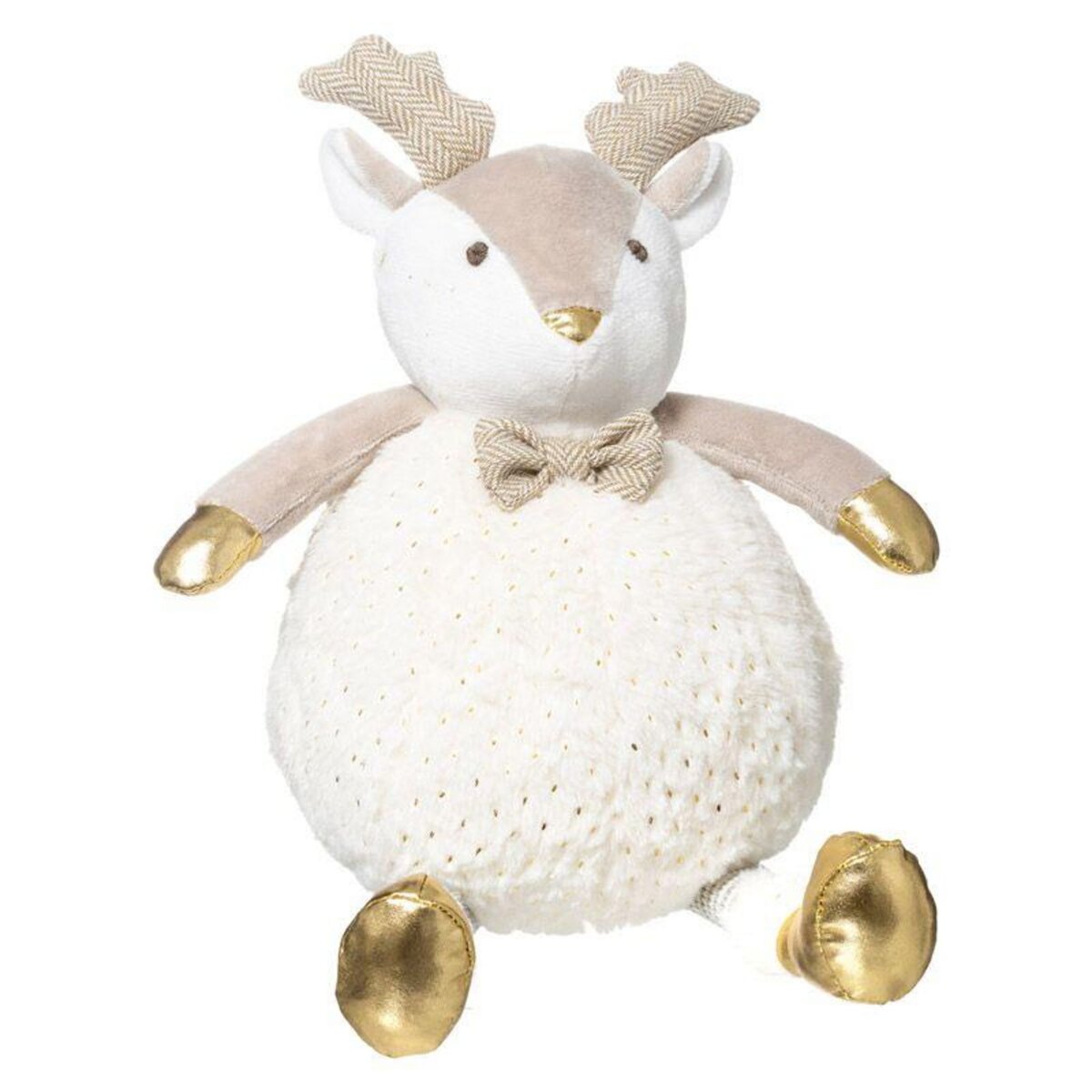 Paris Prix Peluche Enfant Ours Soir de Noël 48cm Blanc pas cher