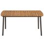 Voir la diapositive 3 : VIDAXL Ensemble a manger de jardin 7 pcs Resine tressee Noir