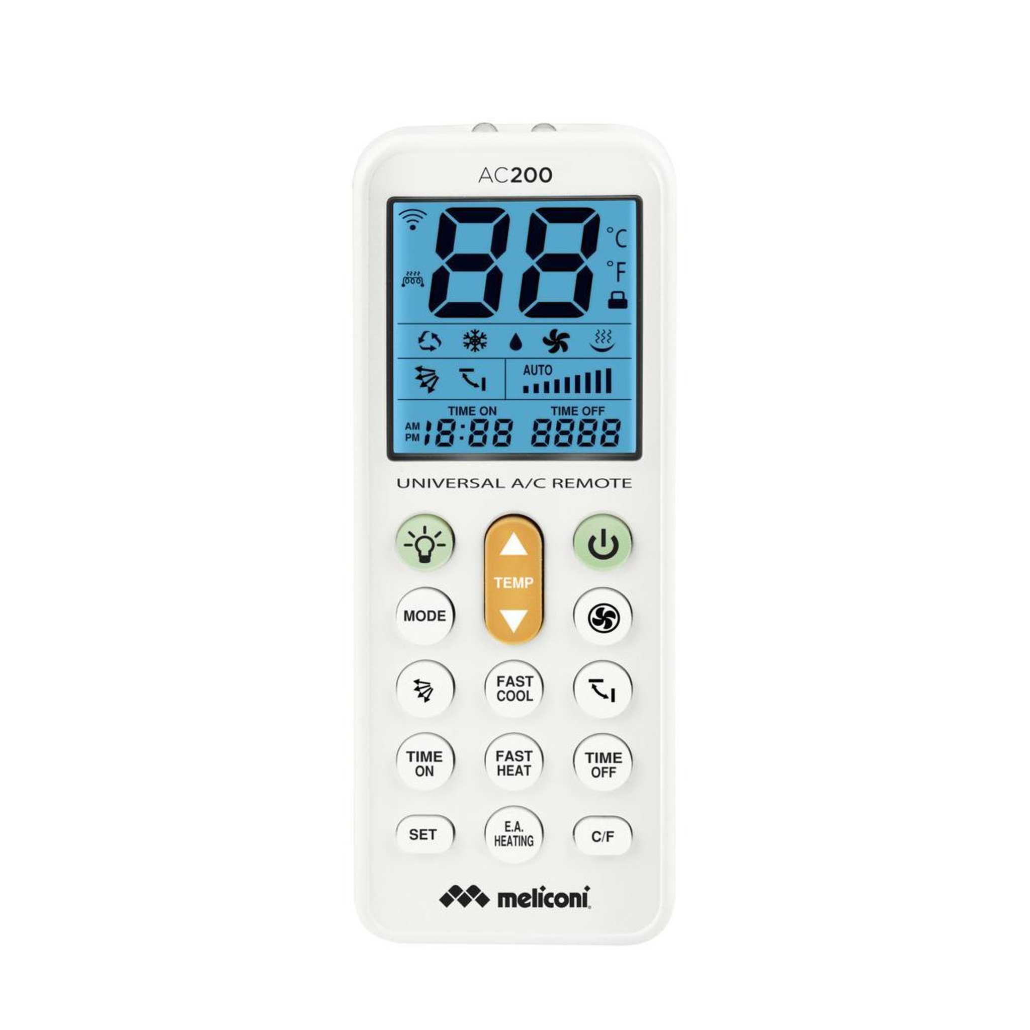 Voir la diapositive 2 : Meliconi Meliconi ac200 télécommande climatiseur appuyez sur les boutons