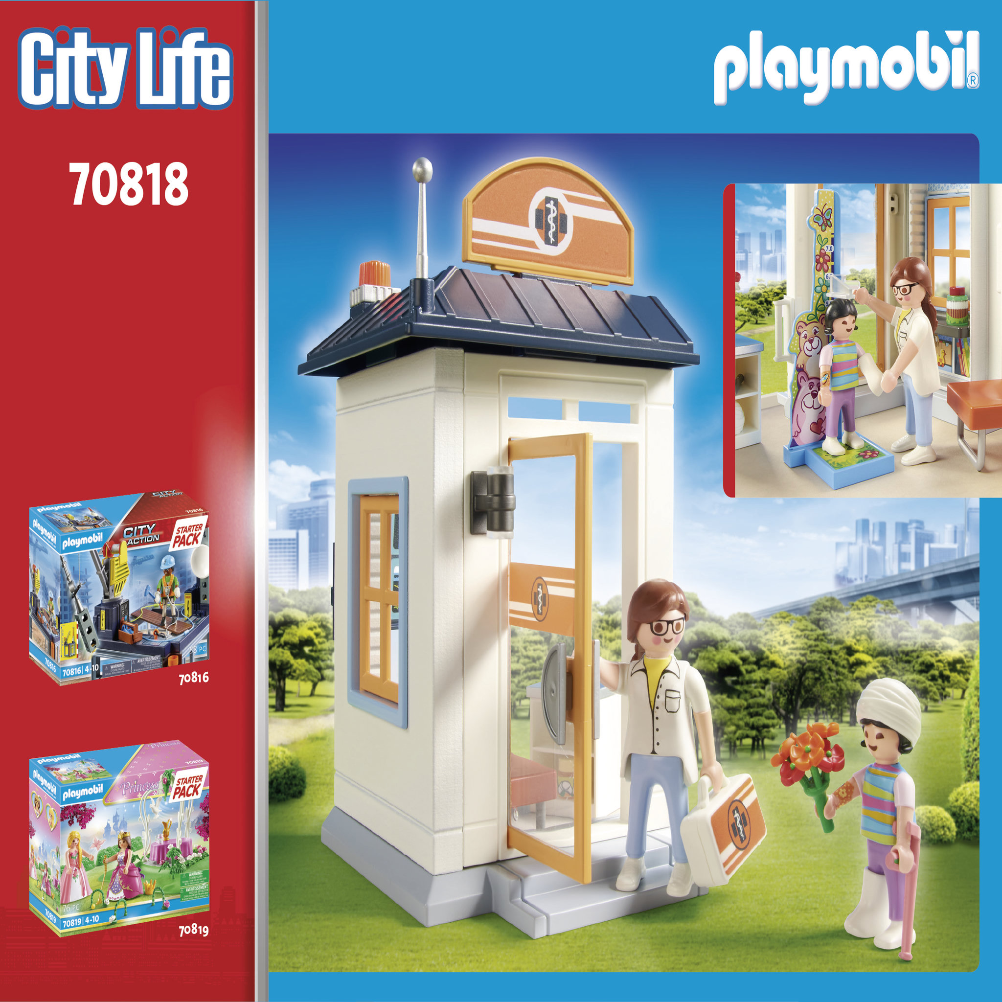 Voir la diapositive 2 : PLAYMOBIL 70818 - City Life Cabinet de pédiatre