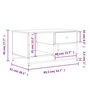 Voir la diapositive 6 : VIDAXL Table basse chene fume 85,5x51x45 cm bois d'ingenierie