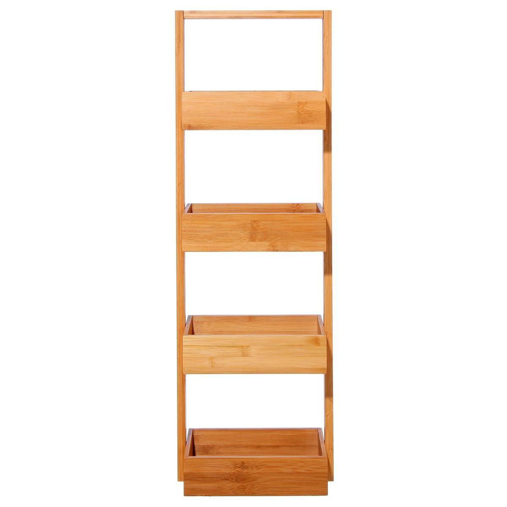Voir la diapositive 2 : FIVE Étagère salle de bain 4 niveaux  bambou  88cm marron
