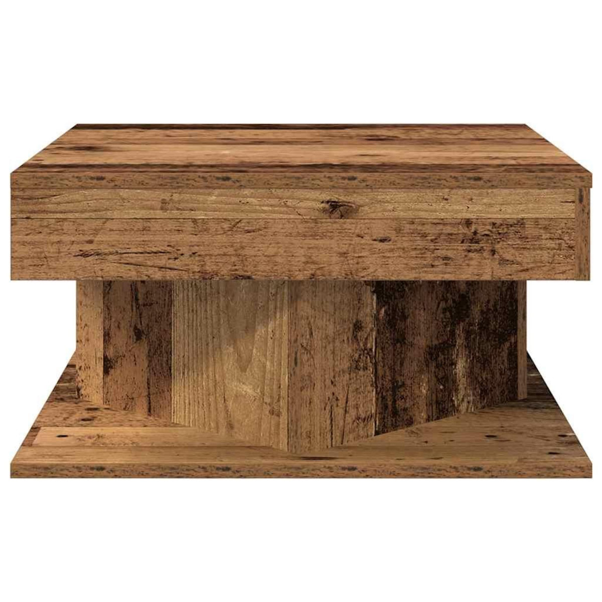 VIDAXL Table basse vieux bois 55x55x30 cm bois d'ingenierie