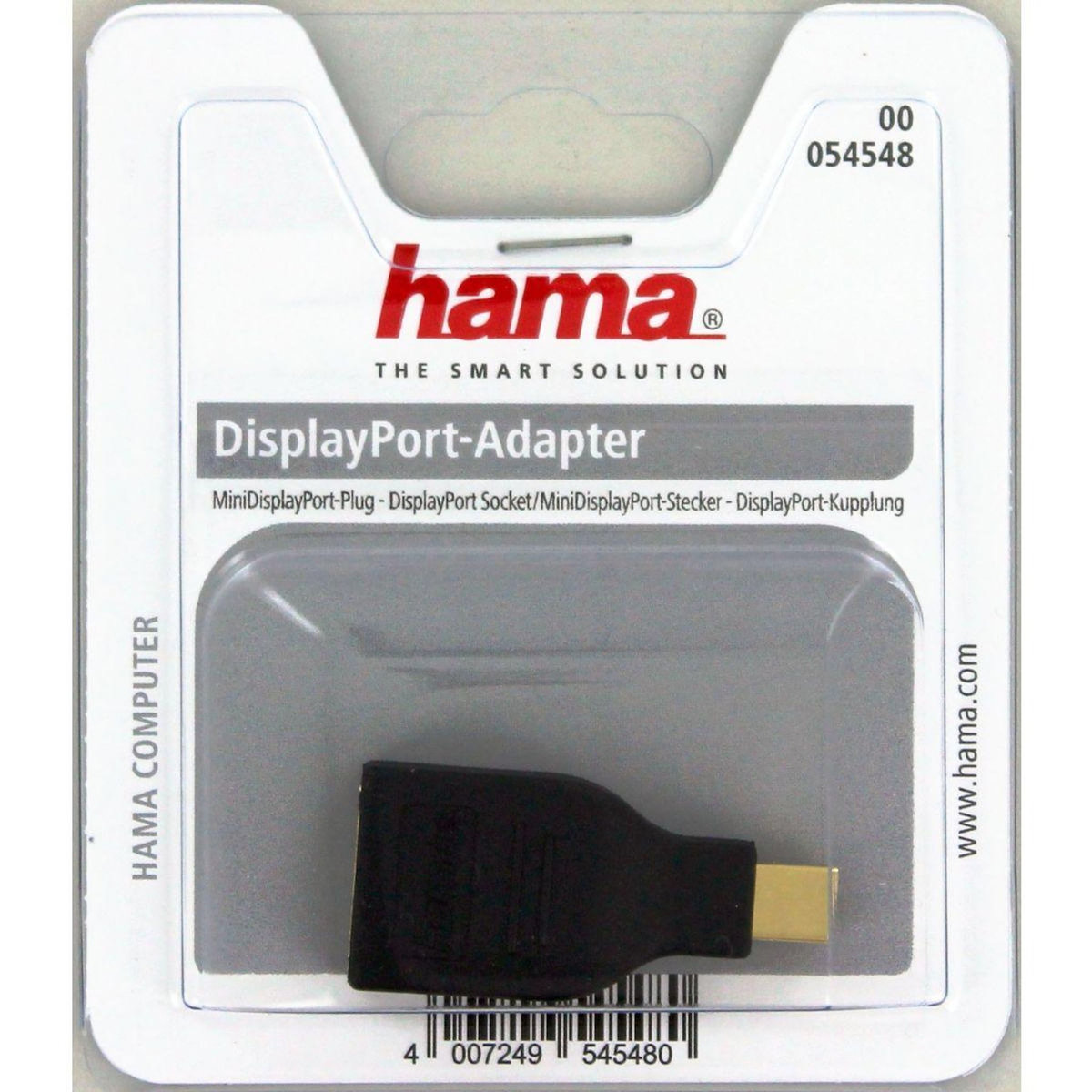 Hama Adaptateur mini DisplayPort DisplayPort vers MiniDisplayPort