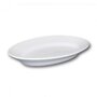 SATURNIA Plat ovale porcelaine blanche - L 38 cm - Tivoli