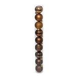 FEERIC LIGHT & CHRISTMAS Lot de 9 Boules de Noël  Colorama  6cm Bronze