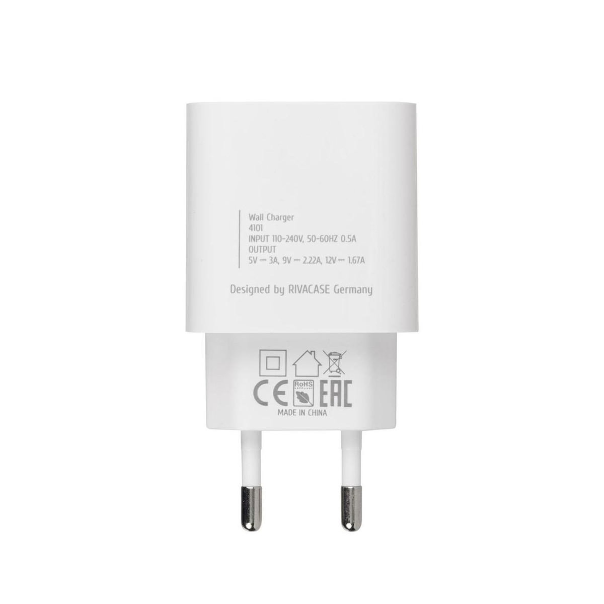 RIVACASE Rivacase PS4101 Universel Blanc Secteur Charge rapide Auto