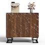 Voir la diapositive 1 : MERAX Buffet 2 porte(s) 0 tiroir(s) - 80 cm marron mdf