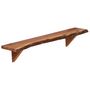 Voir la diapositive 4 : VIDAXL Etageres murales 2 pcs 90x20x18 cm Bois d'acacia massif