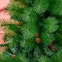 HOMCOM Sapin de Noël artificiel 782 branches épines grand réalisme avec pommes de pin - hauteur 180 cm vert