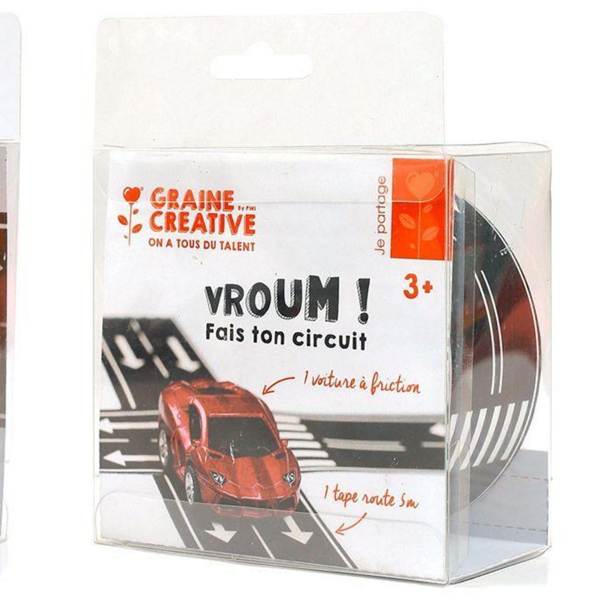 Graine créative Masking tape circuit de voiture - 5 m x 4,8 cm