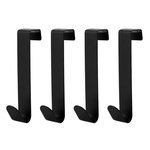 Paris Prix Lot de 4 Crochets à Suspendre  Fixeo  12cm Noir
