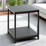 Voir la diapositive 3 : Paris Prix Table d'Appoint Carrée  Longo  50cm Noir