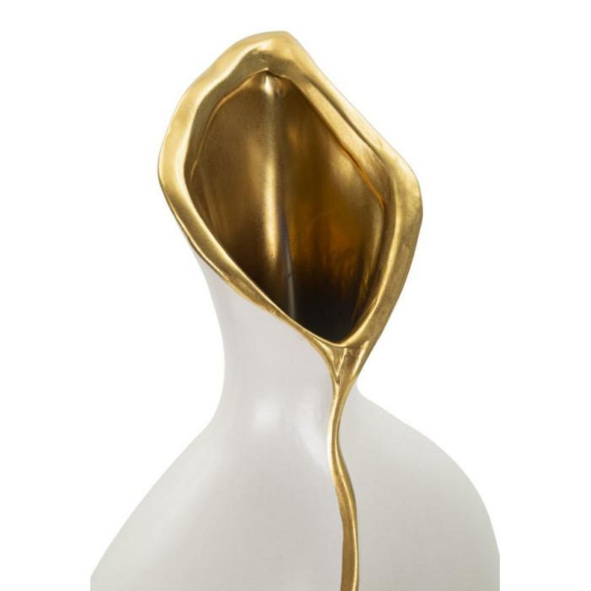 Paris Prix Vase Design en Céramique  Uma  50cm Blanc