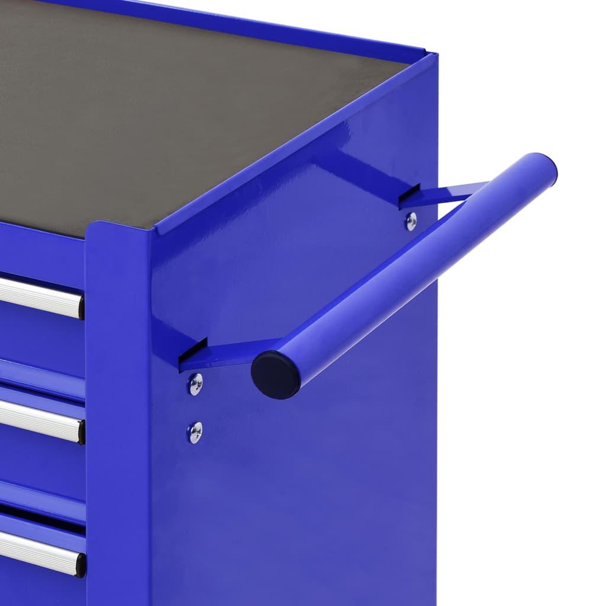 Voir la diapositive 5 : VIDAXL Chariot a outils avec 4 tiroirs Acier Bleu