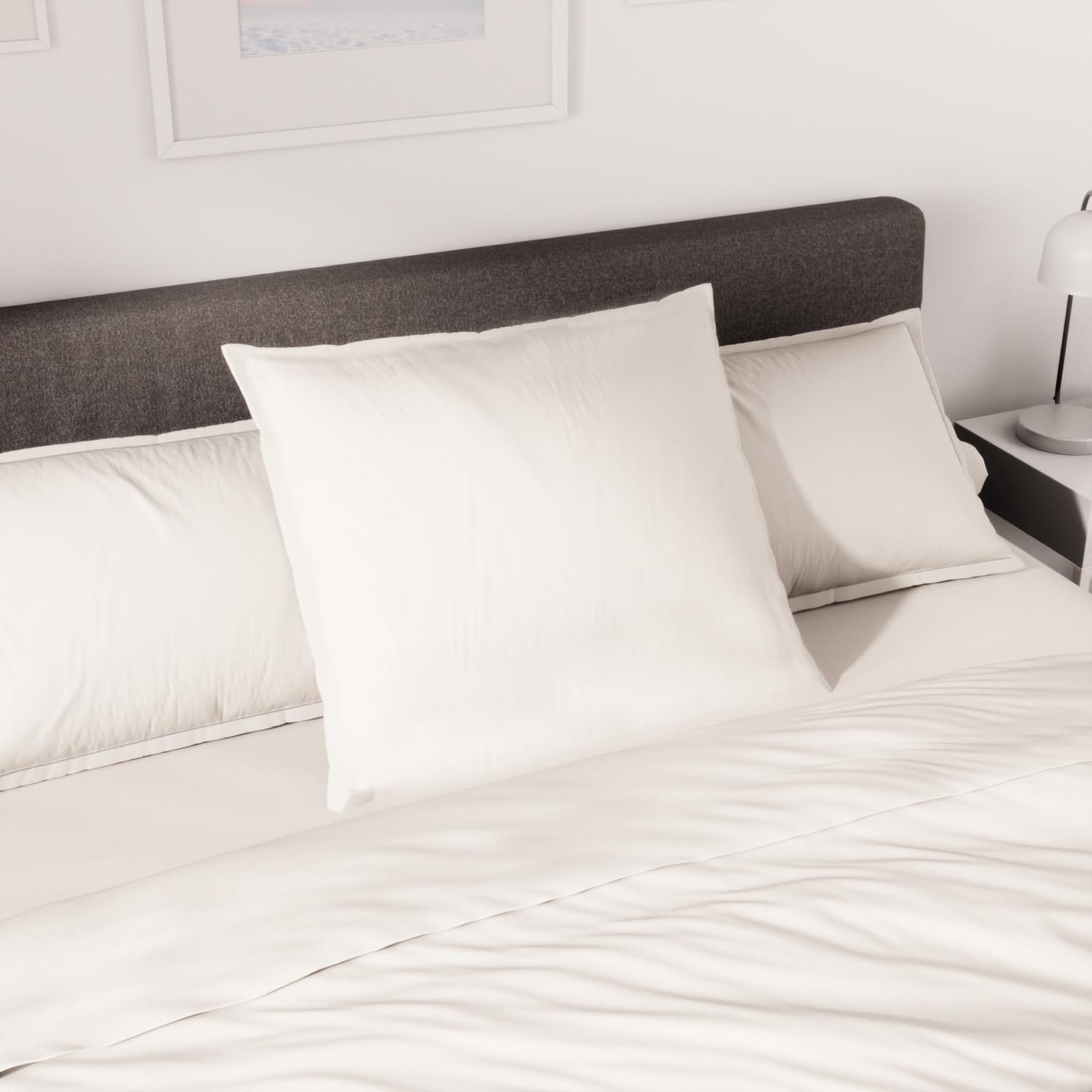 Voir la diapositive 2 : SOLEIL D'OCRE Drap plat en polycoton percale, par soleil d'ocre