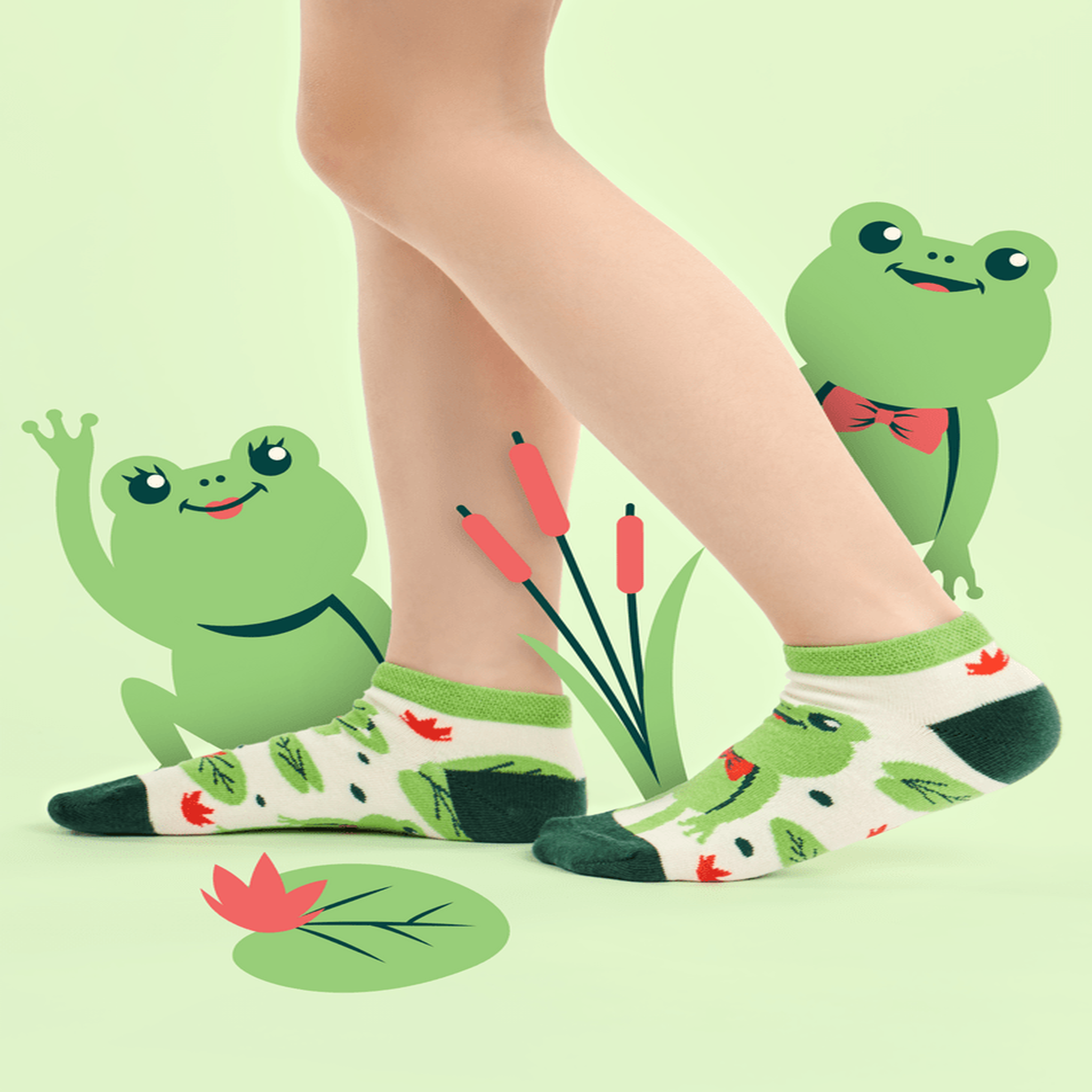 Voir la diapositive 3 : DEDOLES Socquettes enfants petite grenouille