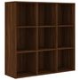 Voir la diapositive 2 : VIDAXL Armoire a livres chene marron 98x29x97,5 cm