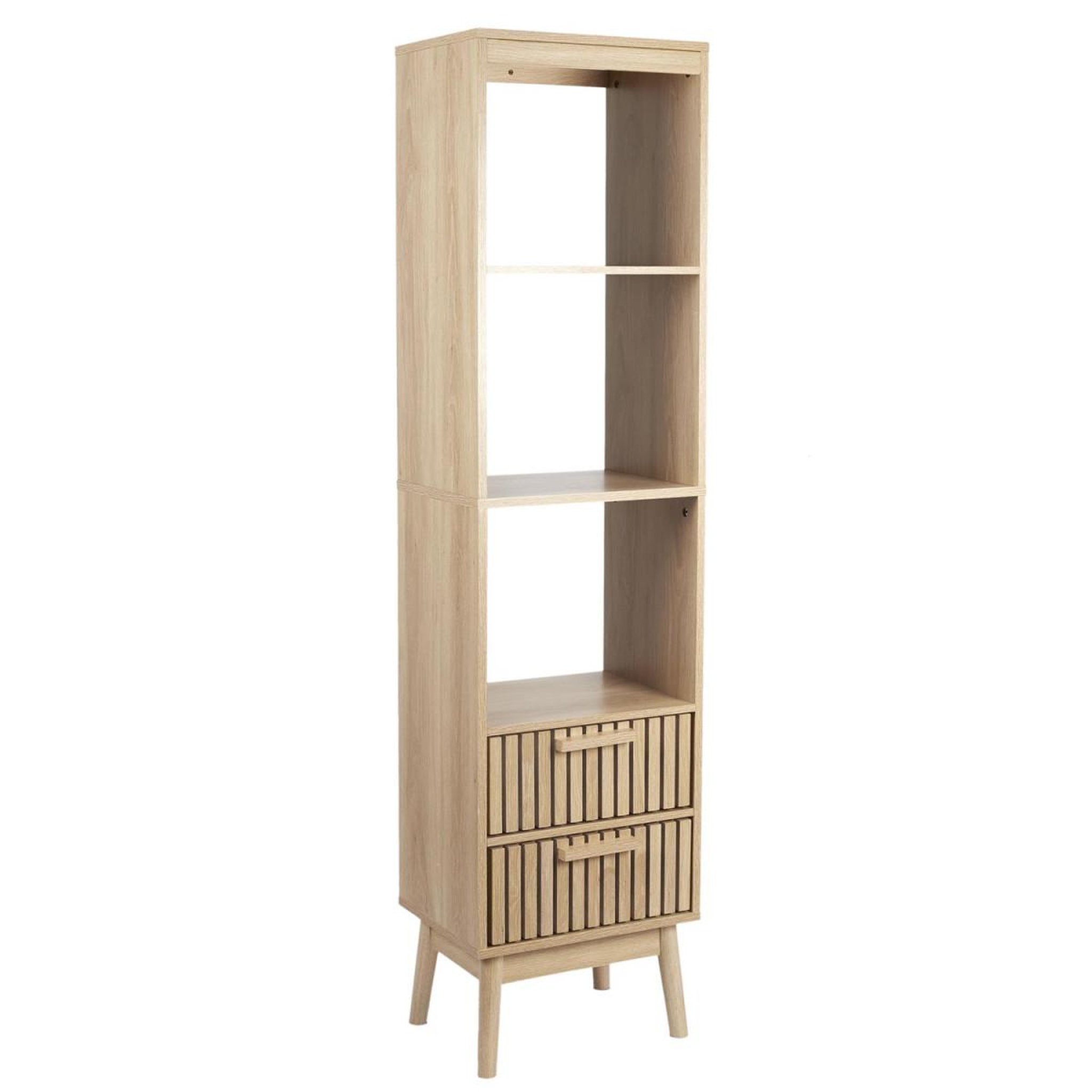 Voir la diapositive 6 : The Home Deco Factory Colonne de salle de bain  klaus  160cm marron