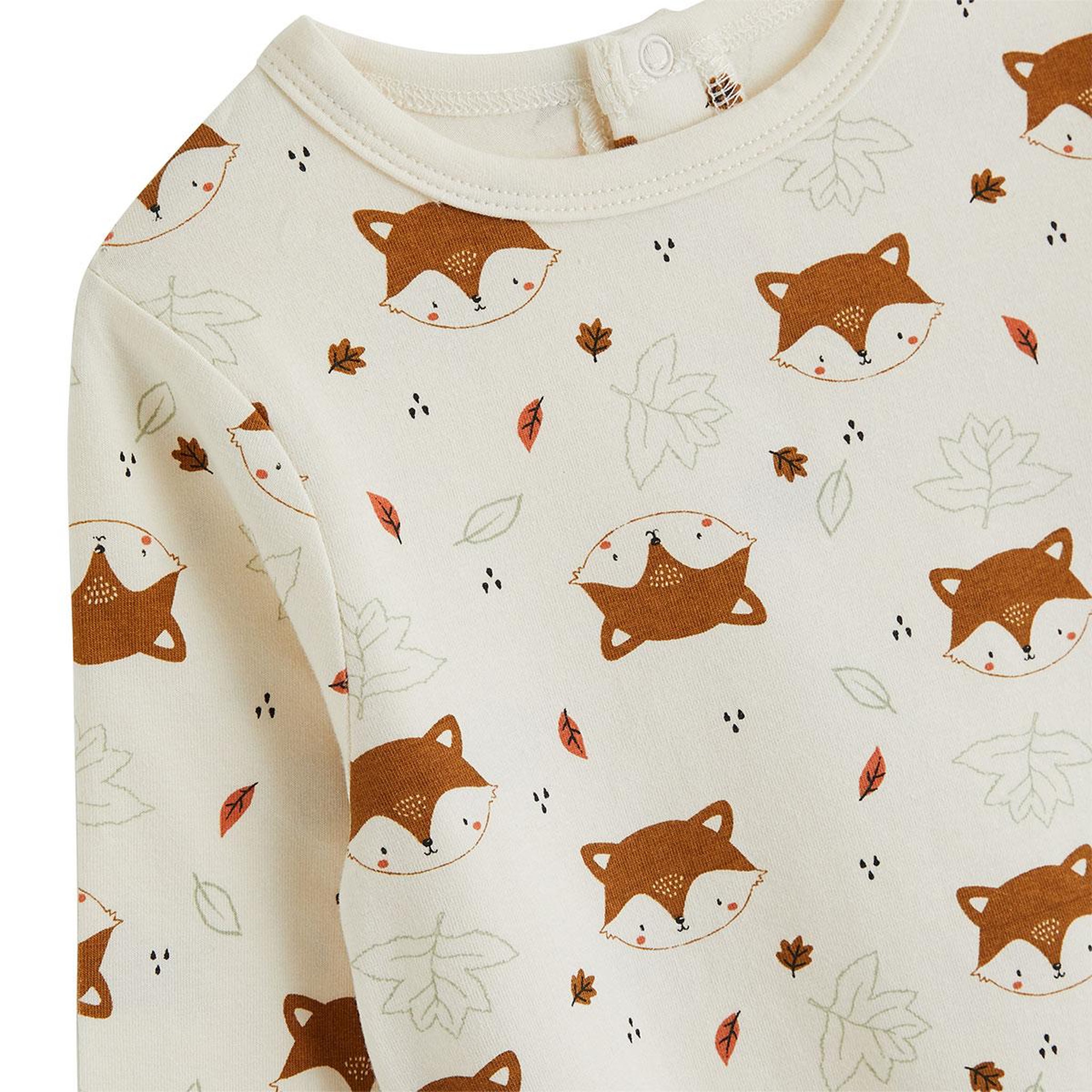 Voir la diapositive 5 : PETIT BEGUIN Ensemble salopette bébé en velours côtelé et t-shirt ginkgo