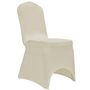 Voir la diapositive 3 : VIDAXL Housses elastiques de chaise Creme 12 pcs