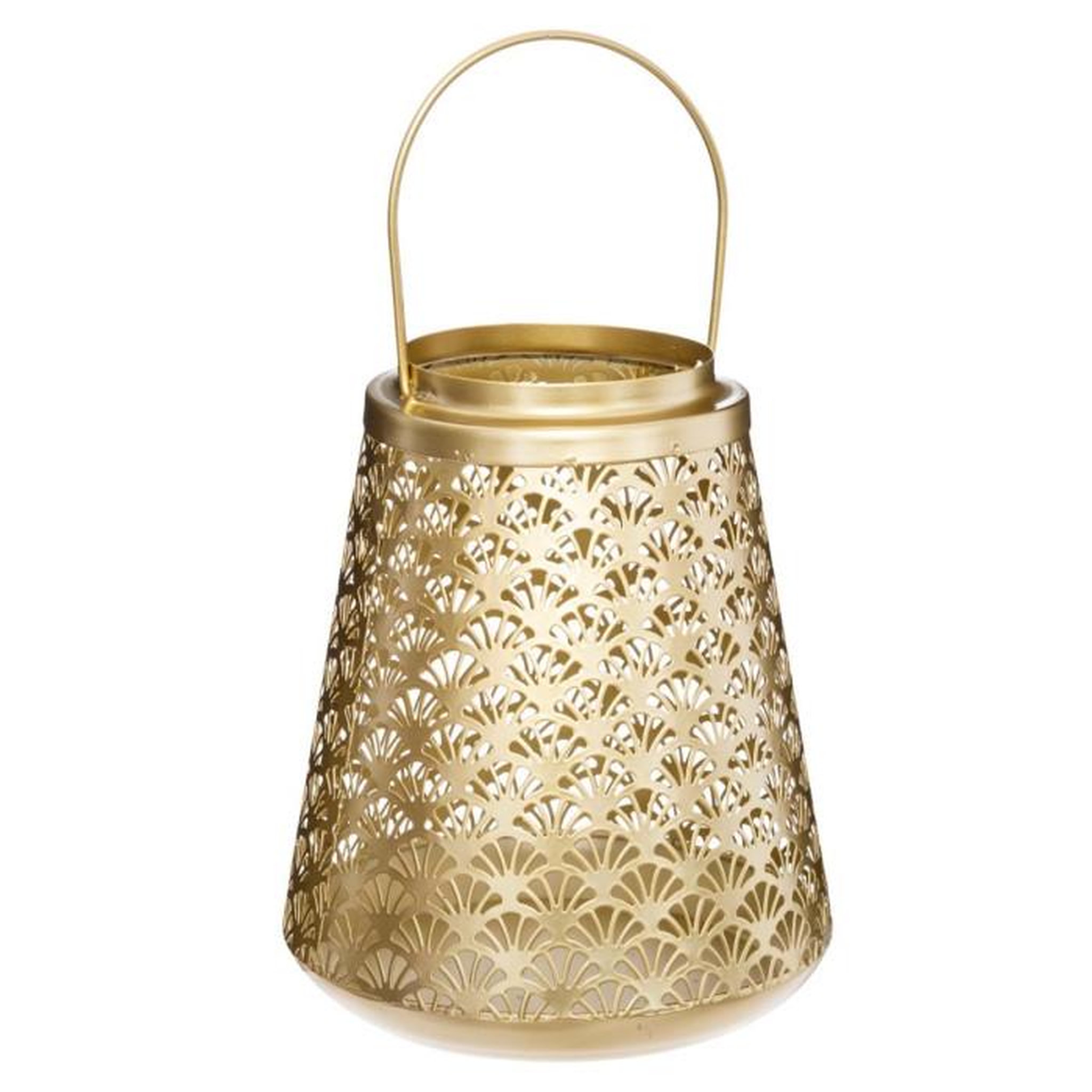 ATMOSPHERA Lanterne en Métal Design  Feel  19cm Or