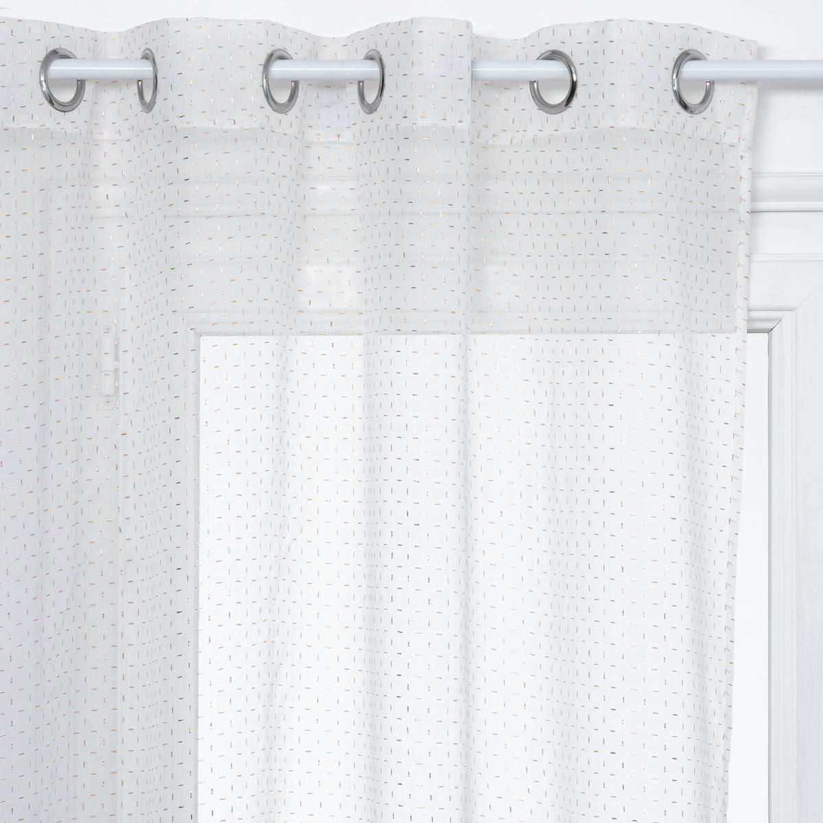 ATMOSPHERA Voilage blanc 3D motif CROIX