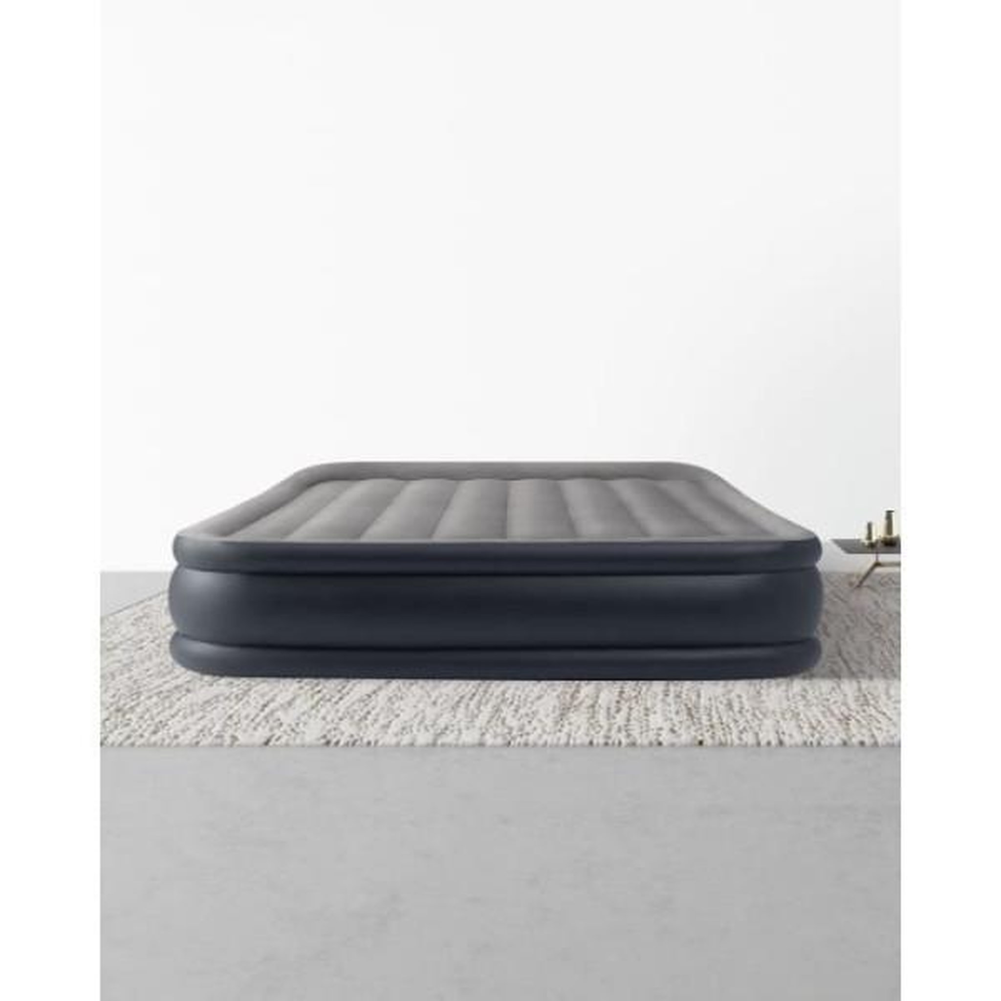 Voir la diapositive 2 : INTEX Matelas gonflable électrique 2 places  fibertech luxe  gris