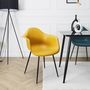 Voir la diapositive 2 : The Home Deco Factory Fauteuil GUSTAV jaune
