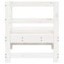 Voir la diapositive 4 : VIDAXL Canape d'angle de jardin blanc bois de pin massif