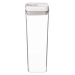 FIVE Bocal en Plastique Carré  Oslo  1,7L Transparent