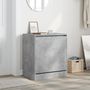 Voir la diapositive 3 : VIDAXL Armoire à chaussures gris béton 60x42x69 cm bois d ingénierie