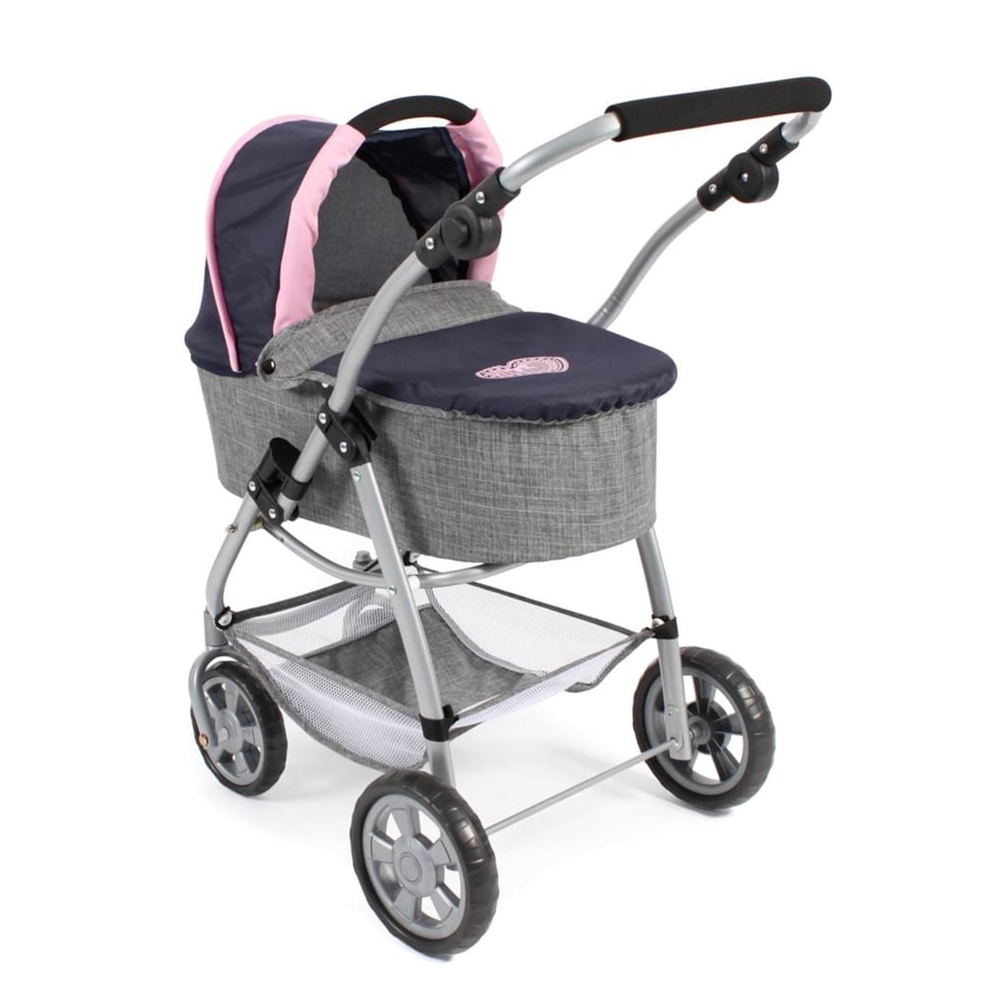 Voir la diapositive 3 : BAYER CHIC 2000 Poussette pour poupées, 3 en 1 EMOTION - Gris-bleu marine