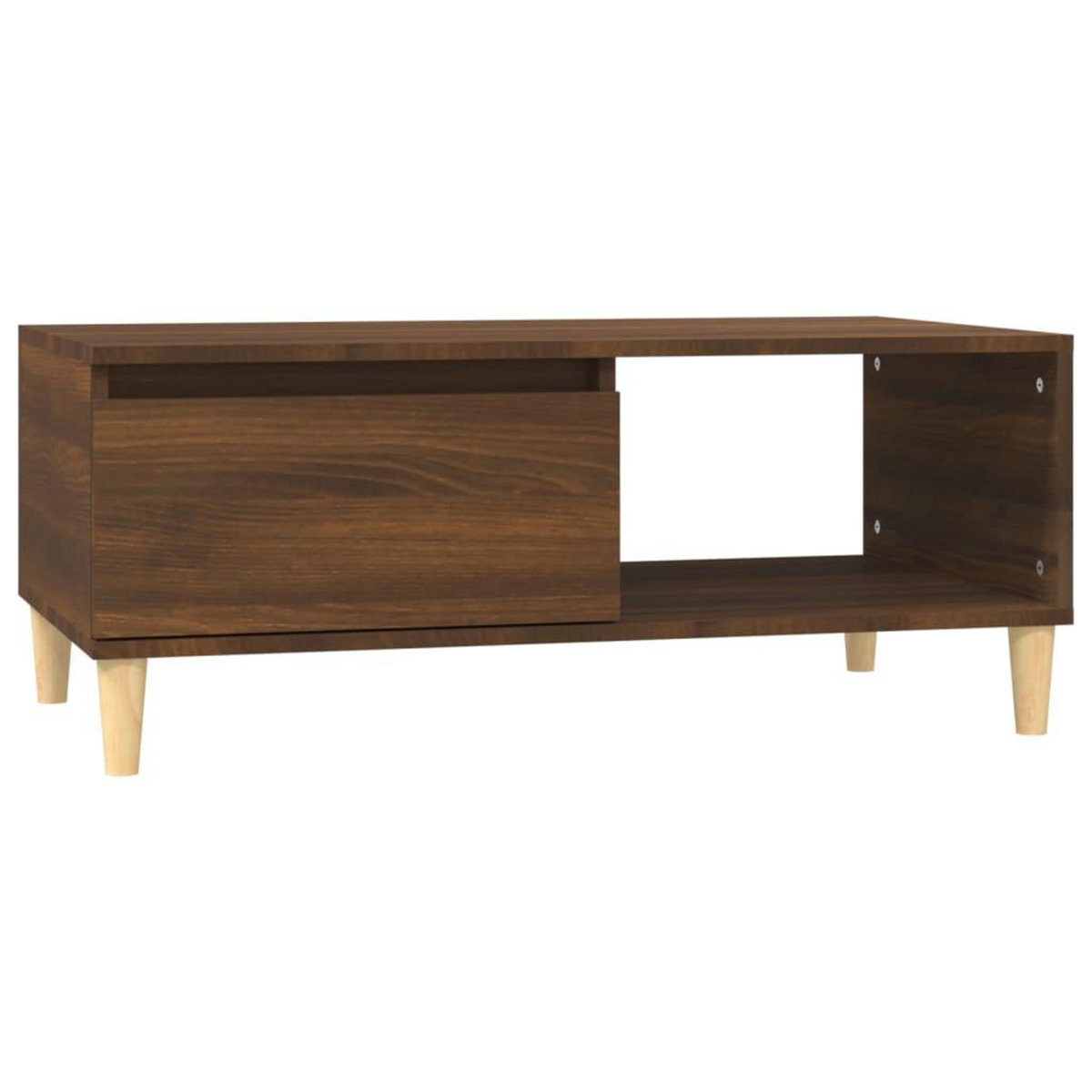 VIDAXL Table basse Chene marron 90x50x36,5 cm Bois d'ingenierie