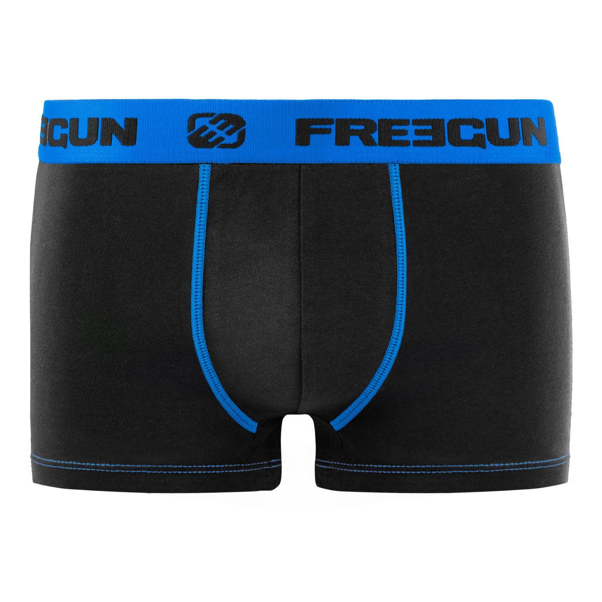 Voir la diapositive 6 : FREEGUN Lot de 6 Boxers coton garçon Uni