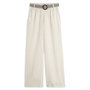 Voir la diapositive 2 : INEXTENSO Pantalon large lin beige femme