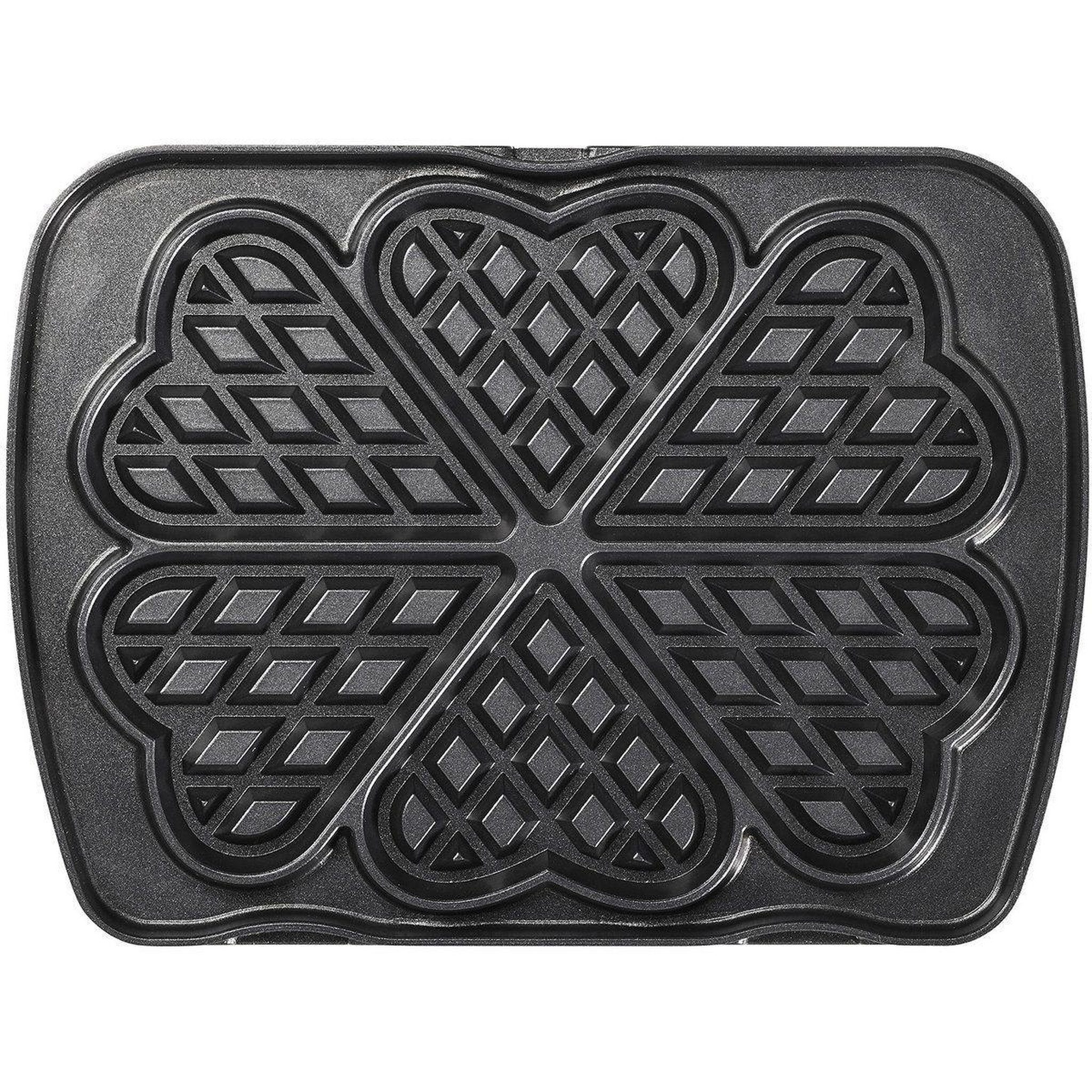 LAGRANGE Paire de plaques pour 6 gaufres coeur pour gaufrier premium - 010522