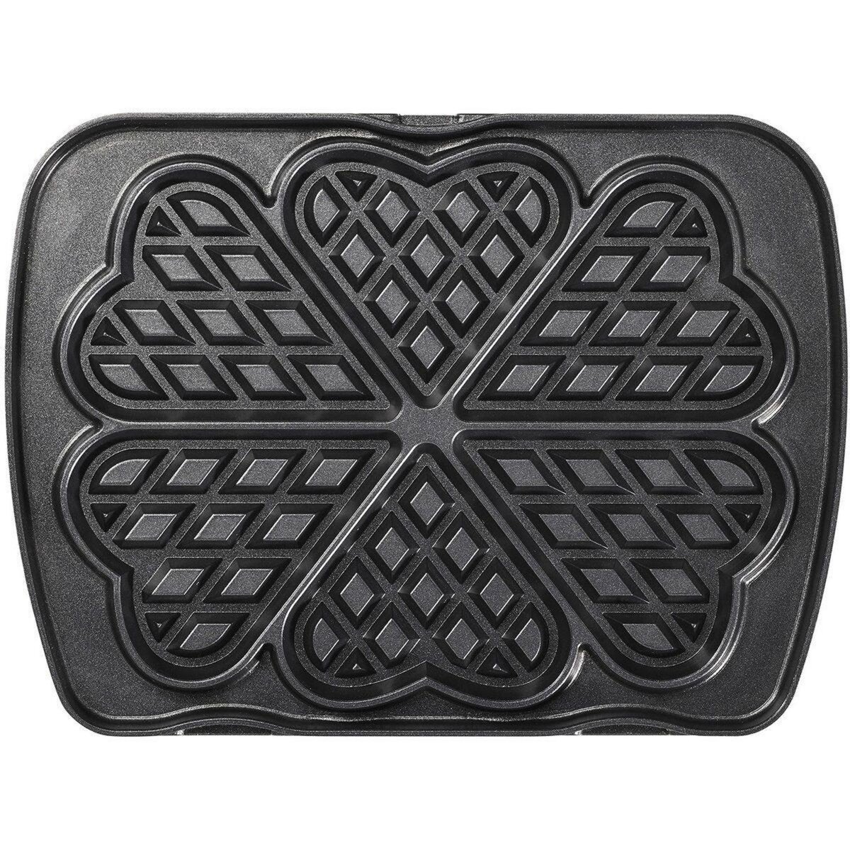 LAGRANGE Paire de plaques pour 6 gaufres coeur pour gaufrier premium - 010522