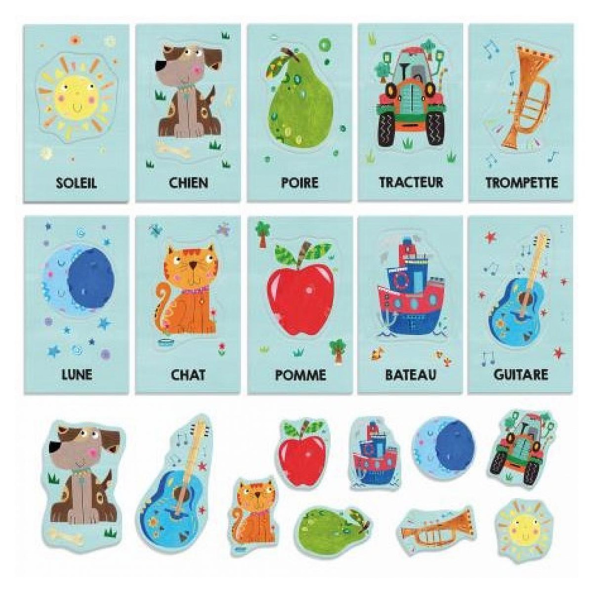 Voir la diapositive 2 : HEADU Baby Flashcards Montessori